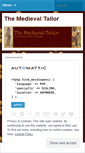 Mobile Screenshot of medievaltailor.com